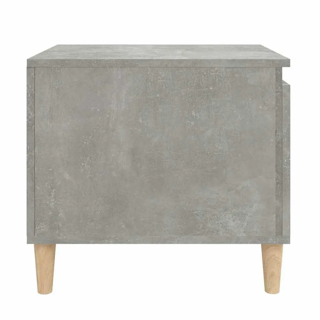 Coffee Table Grey Engineered Wood Storage Compartment Shelf Living Room Accent