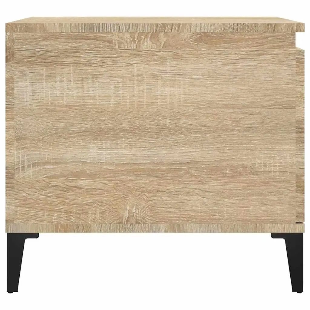 Coffee Table with Storage Compartment Brown Engineered Wood 100x50x45cm