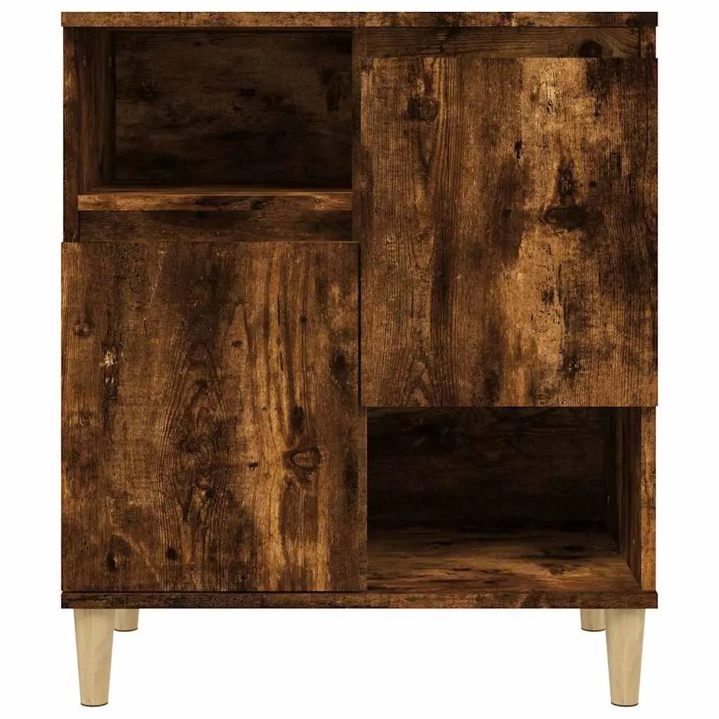 Brown Sideboard Storage Cabinet with 4 Compartments
