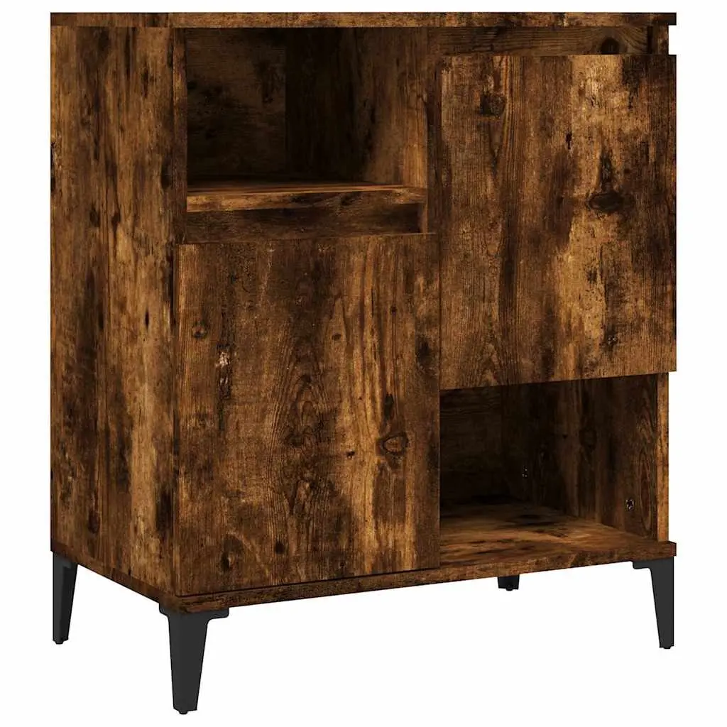 Sideboard Storage Cabinet Brown Engineered Wood 60x35x70cm