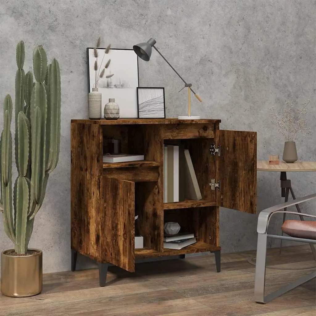 Sideboard Storage Cabinet Brown Engineered Wood 60x35x70cm