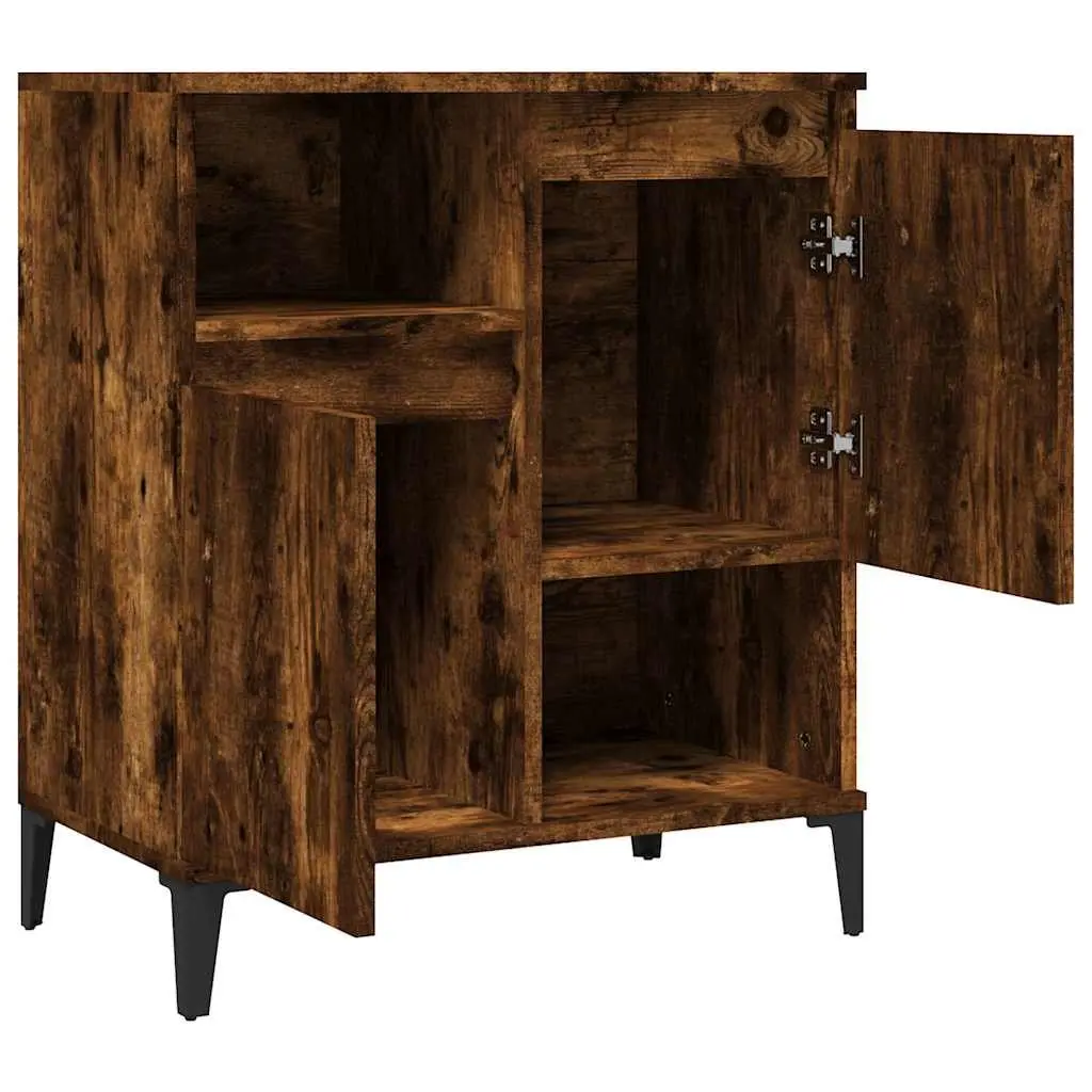 Sideboard Storage Cabinet Brown Engineered Wood 60x35x70cm