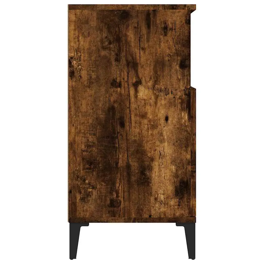 Sideboard Storage Cabinet Brown Engineered Wood 60x35x70cm