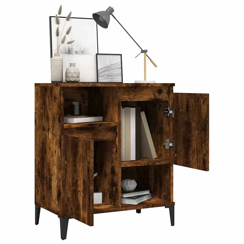 Sideboard Storage Cabinet Brown Engineered Wood 60x35x70cm