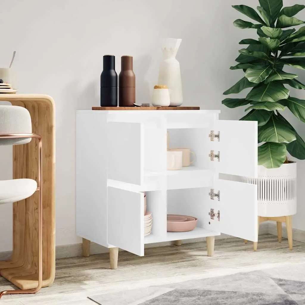 Sideboard White Engineered Wood 60x35x70 cm Storage Cabinet