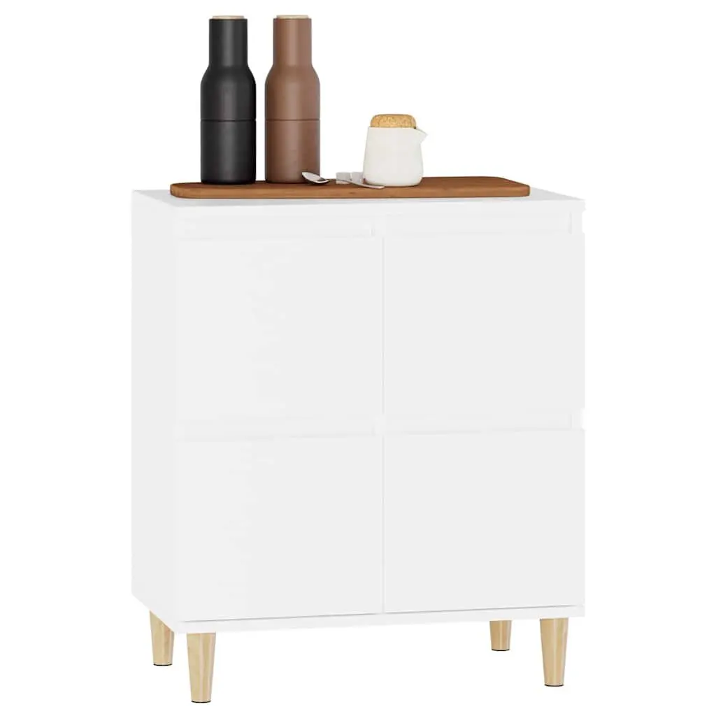 Sideboard White Engineered Wood 60x35x70 cm Storage Cabinet