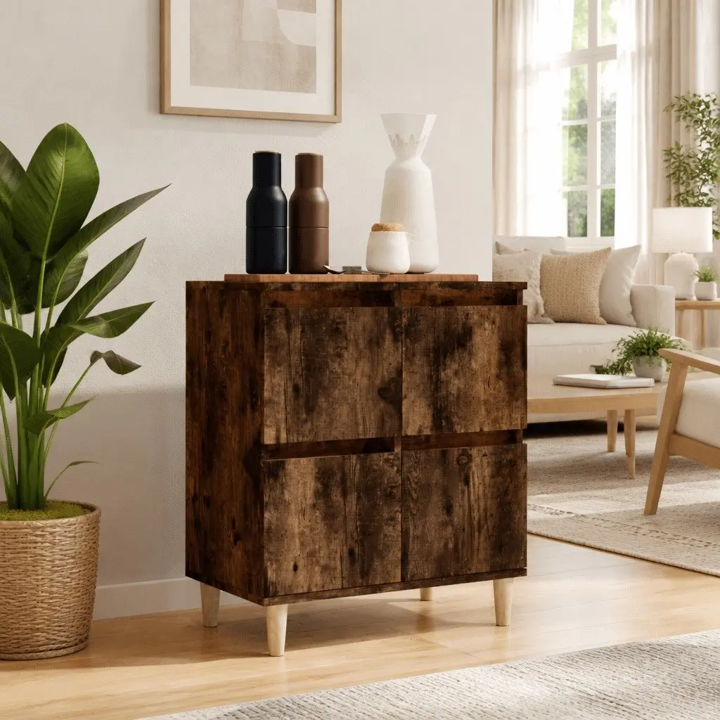 Brown Engineered Wood Sideboard