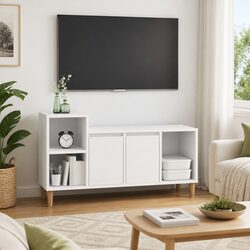 Friendly White Media Storage Unit for Your Home