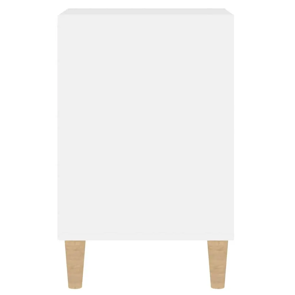 TV Cabinet High Gloss White Engineered Wood 100 x 35 x 55 cm