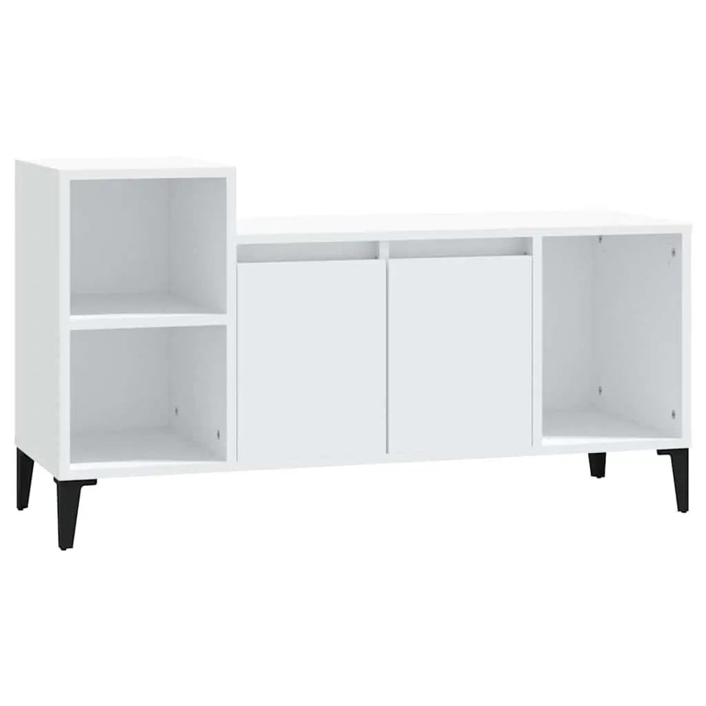 White TV Cabinet for Media Storage