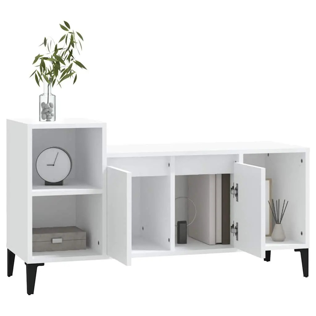 White TV Cabinet for Media Storage