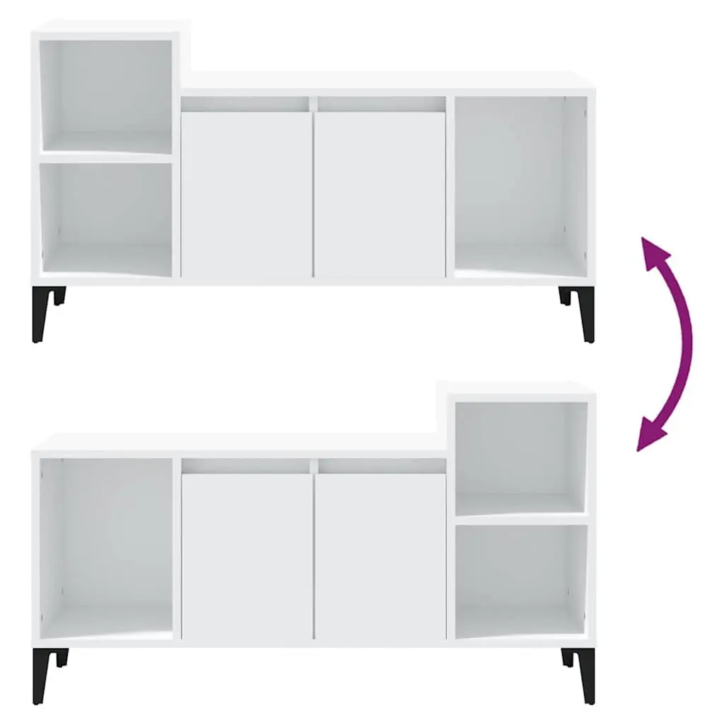 White TV Cabinet for Media Storage