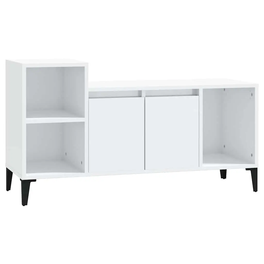 White High Gloss TV Cabinet for Entertainment