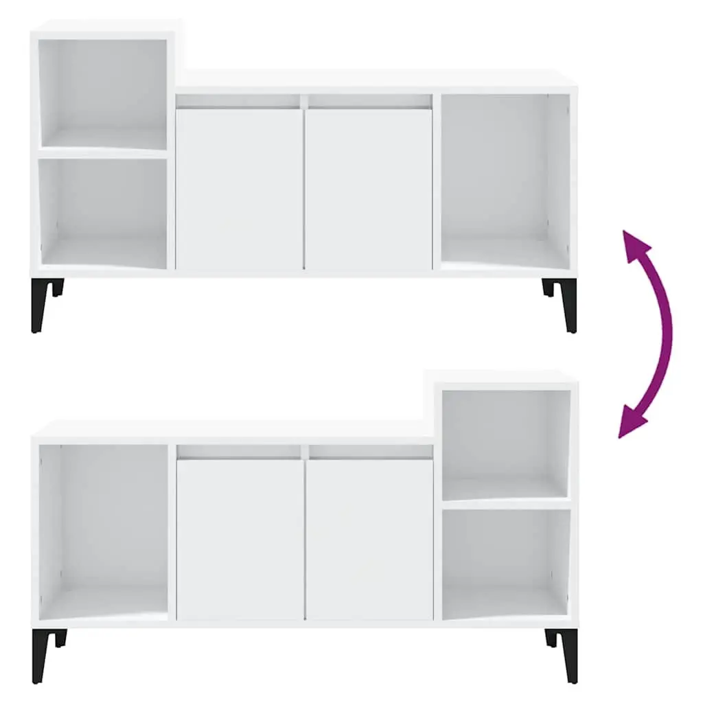White High Gloss TV Cabinet for Entertainment