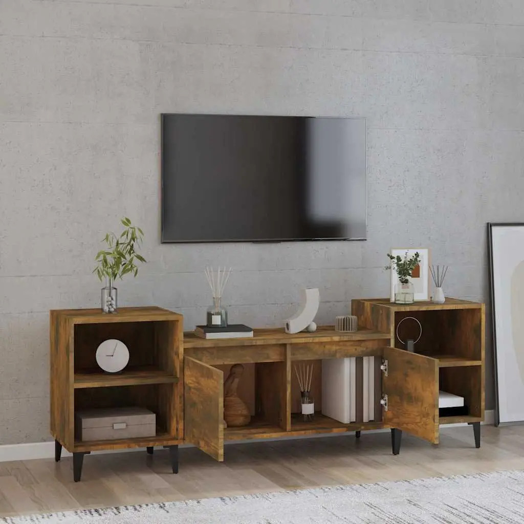 TV Cabinet Media Unit Engineered Wood Brown 160x35x55cm