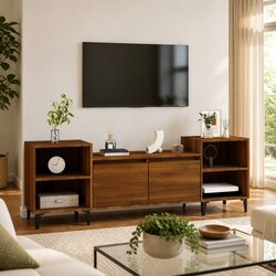 Your New Brown Oak TV Cabinet with Ample Storage Space