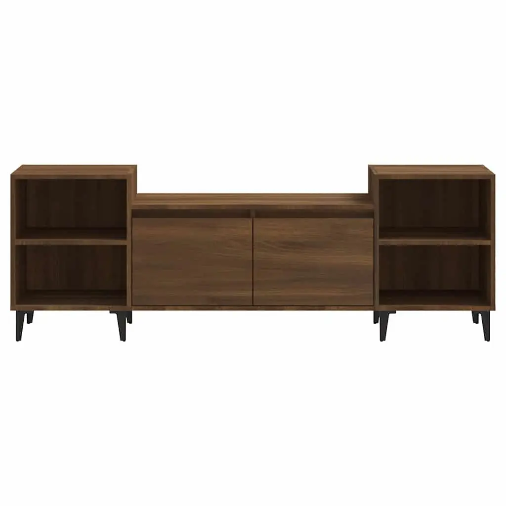 Brown Oak TV Cabinet with Ample Storage Space