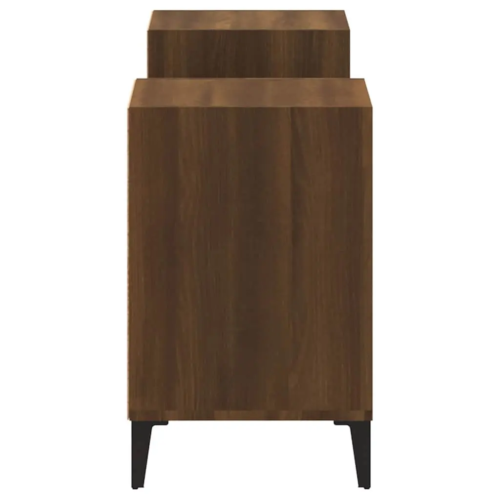 Brown Oak TV Cabinet with Ample Storage Space