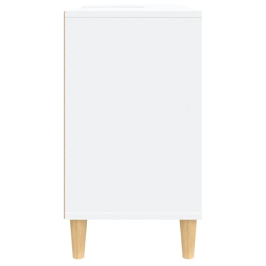 Bathroom Sink Cabinet White Engineered Wood 80x33x60 cm Vanity Unit Storage