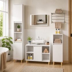 Friendly Bathroom Sink Cabinet with Ample Storage 80x33x60 cm