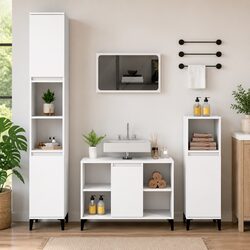 Your Friendly White Bathroom Sink Cabinet 80x33x60cm