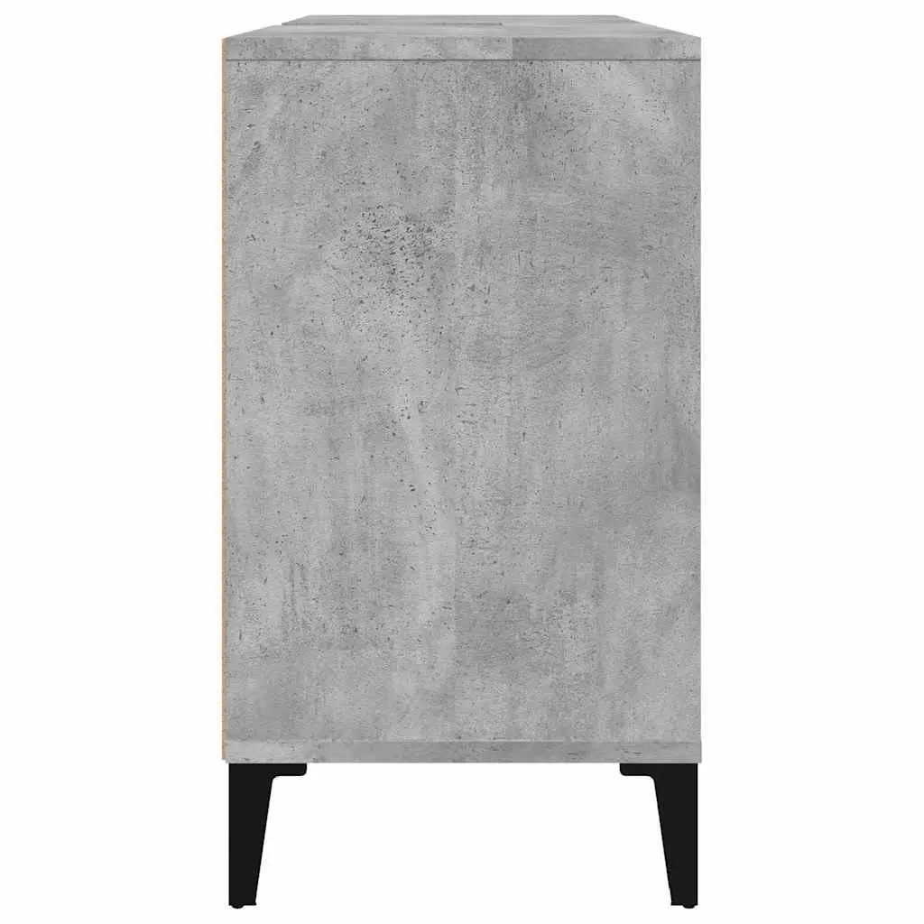 Bathroom Sink Cabinet Grey Vanity Unit 80x33x60cm Engineered Wood