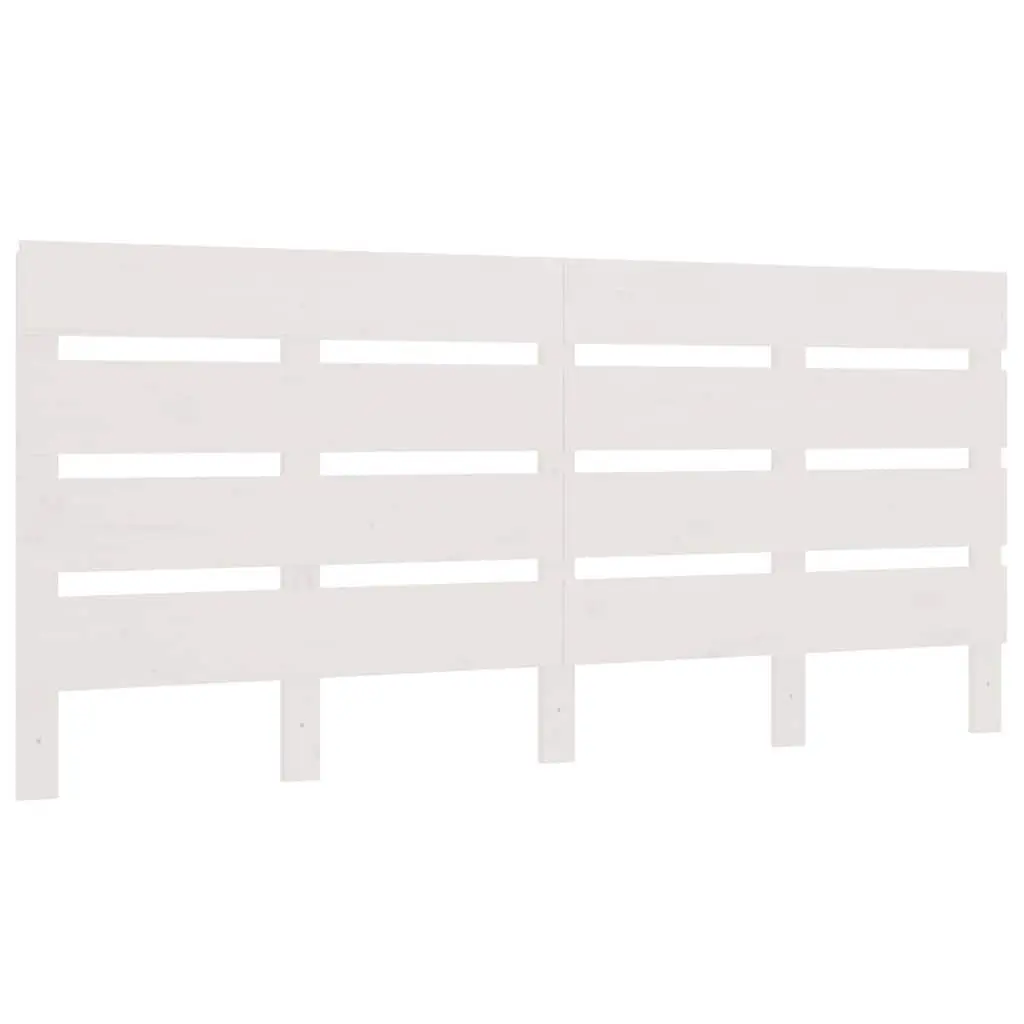 White 150cm Slatted Wooden Headboard