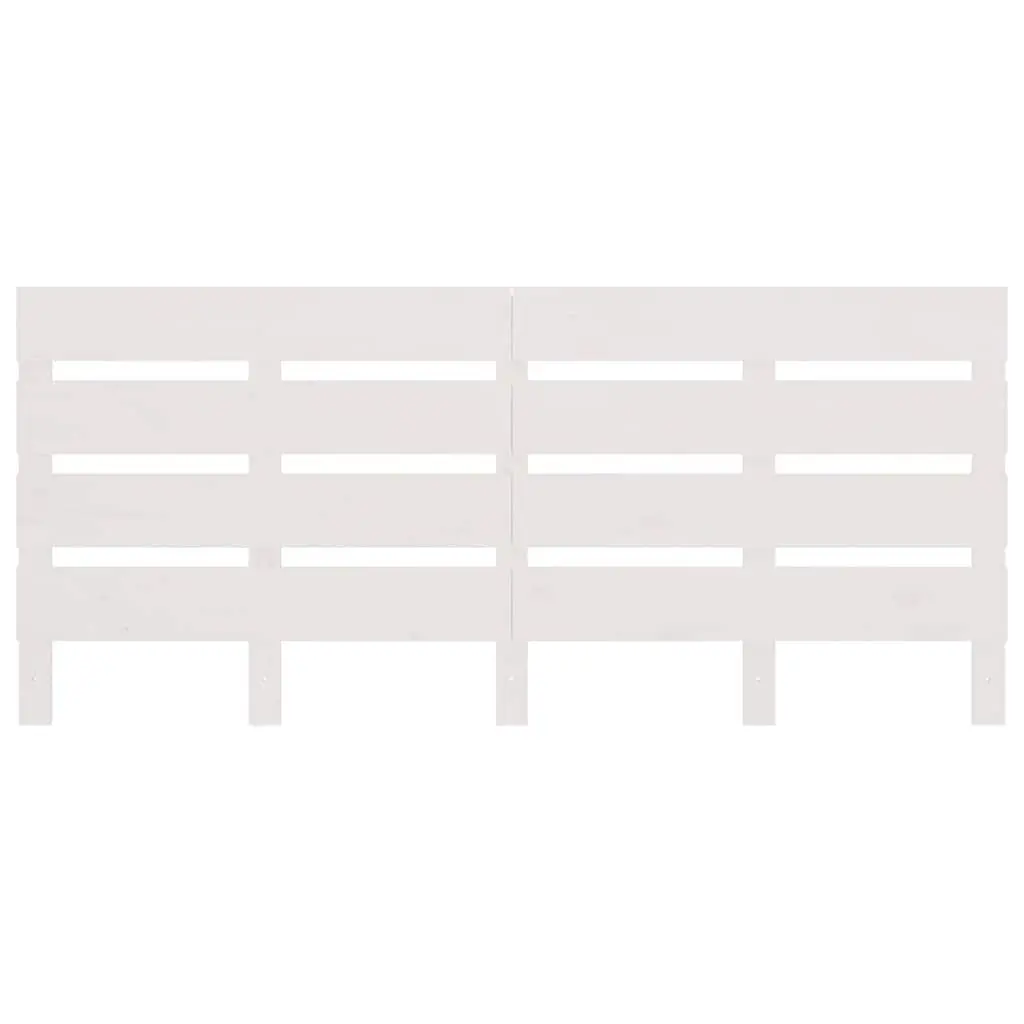 White 150cm Slatted Wooden Headboard