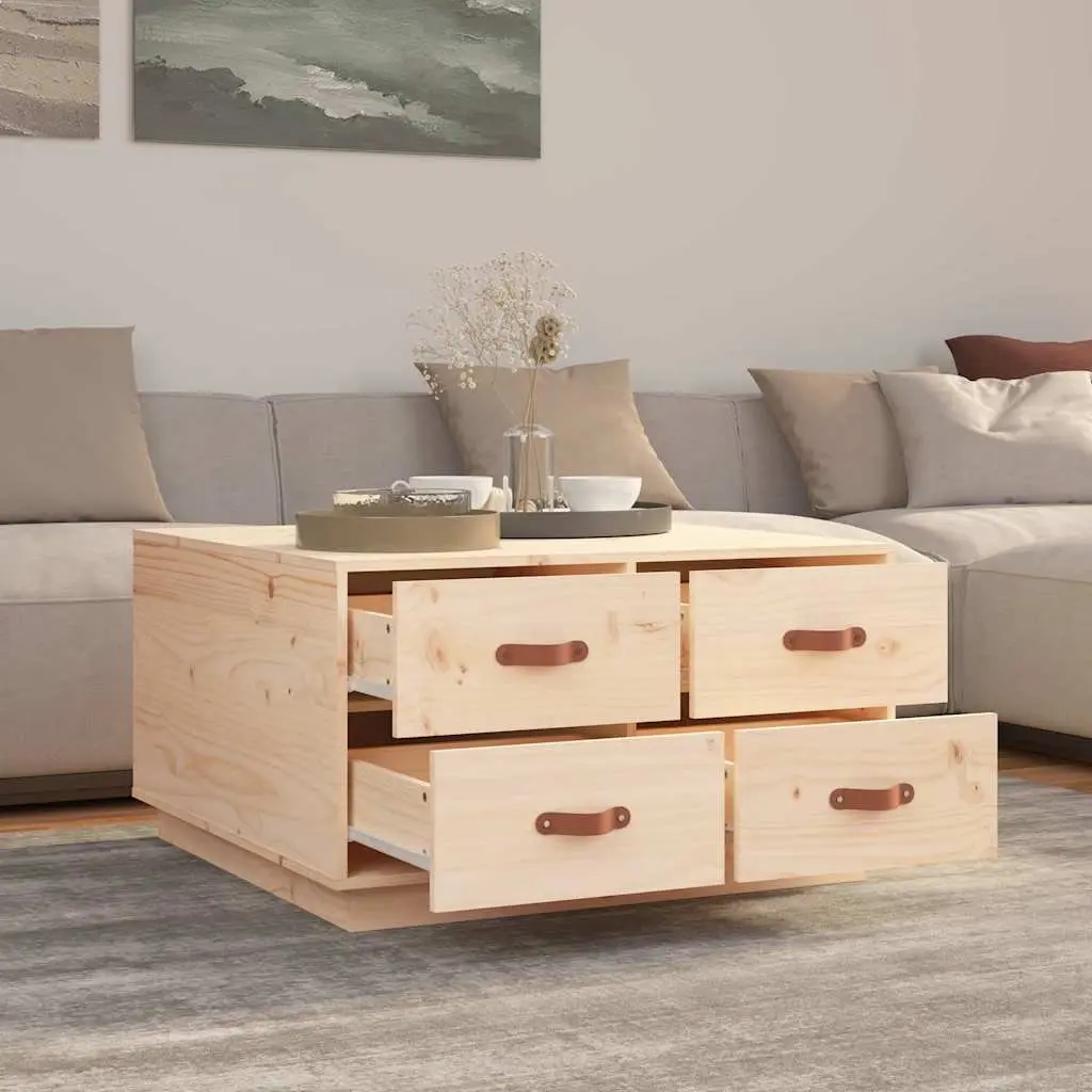 Coffee Table with 4 Storage Drawers