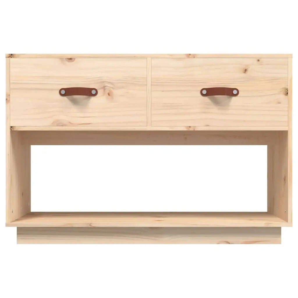 TV Cabinet 90x40x60 cm Brown Solid Wood Pine Storage Unit Media Stand Furniture