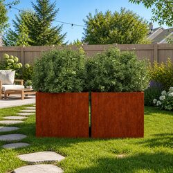 Friendly Corten Steel Planters for Your Garden