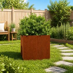 Your New Corten Steel Planter Box Awaits, 49x47x46cm