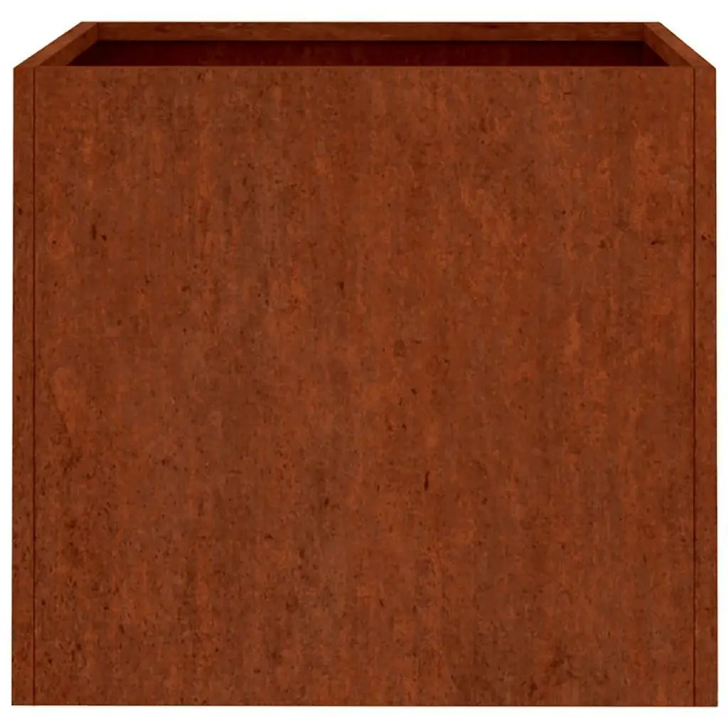 Corten Steel Planters Decorative Raised Bed 2 pcs 49 x 47 x 46 cm