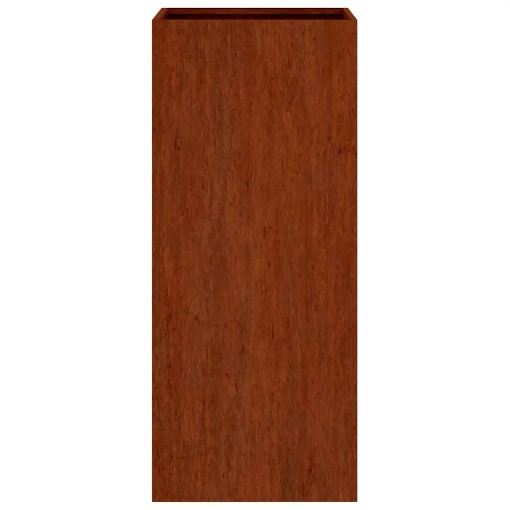 Corten Steel Planter Box Durable Outdoor Garden Raised Bed 32 x 29 x 75 cm