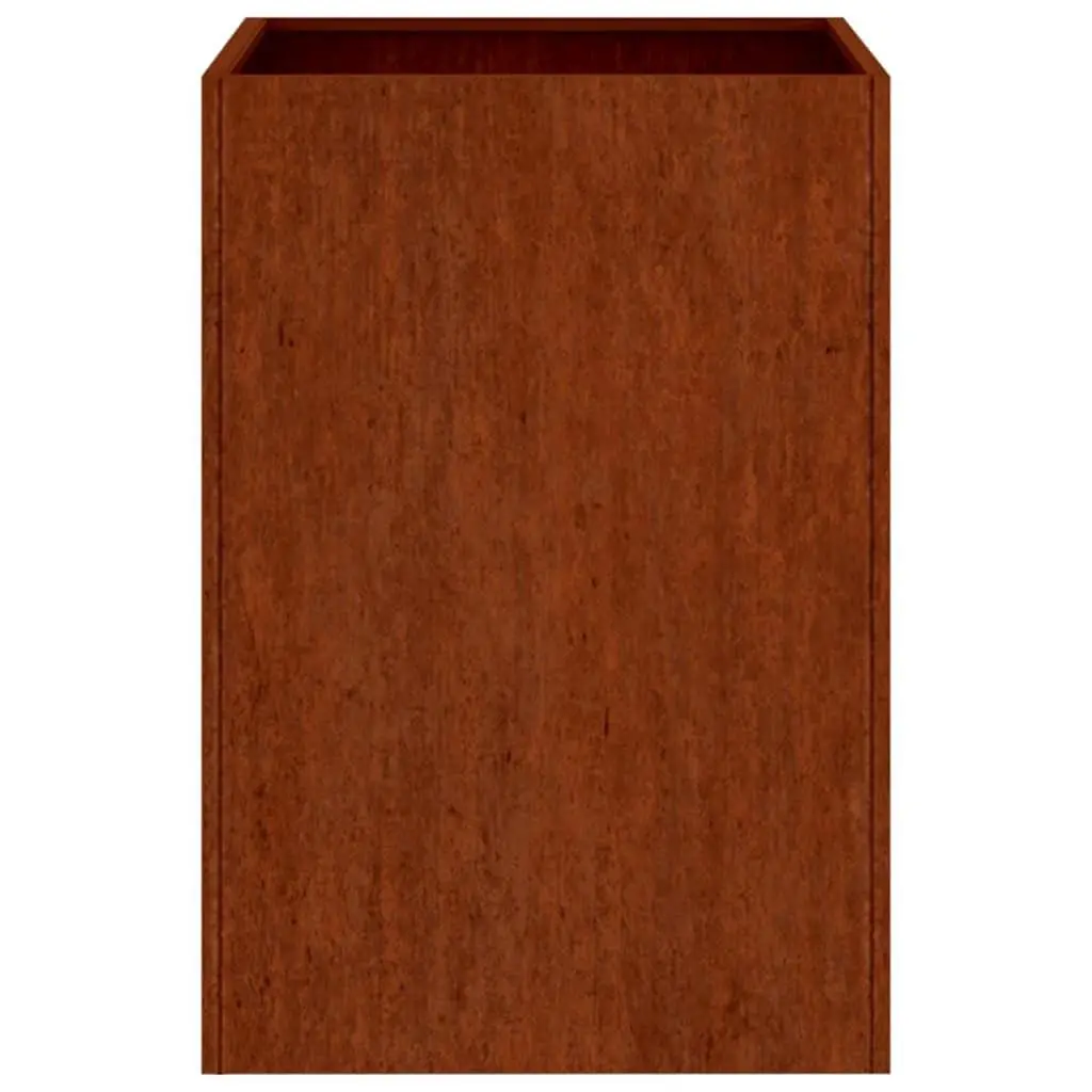 Corten Steel Planter Box Weathering 42x38x75cm Garden Patio Balcony Flower Pot