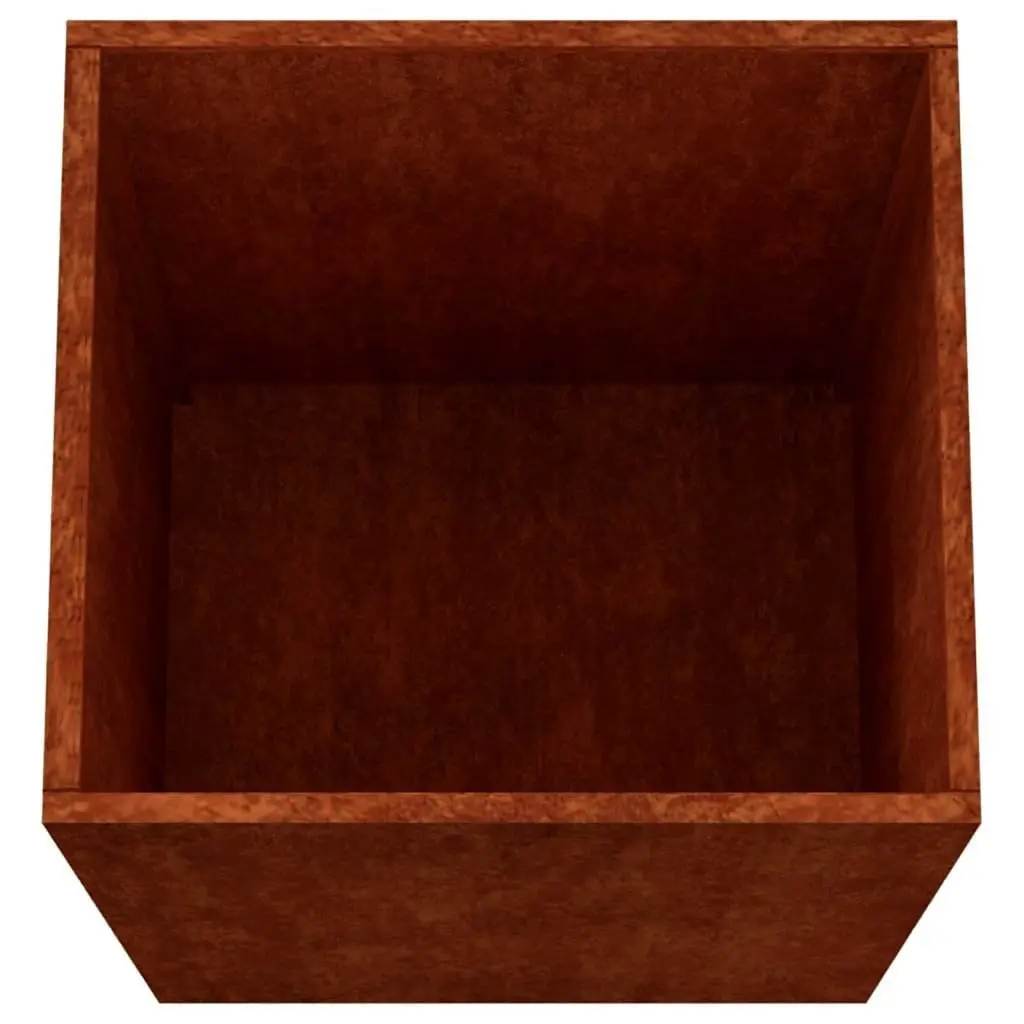 Corten Steel Planter Box Weathering 42x38x75cm Garden Patio Balcony Flower Pot
