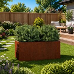 Friendly Corten Steel Planter for Your Garden and Patio