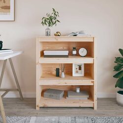Your Versatile Solid Wood Pine Book Cabinet 80x35x97cm