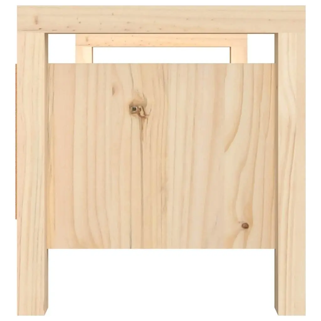 Hall Bench with Storage Drawers Solid Wood Pine Entryway Hallway Furniture