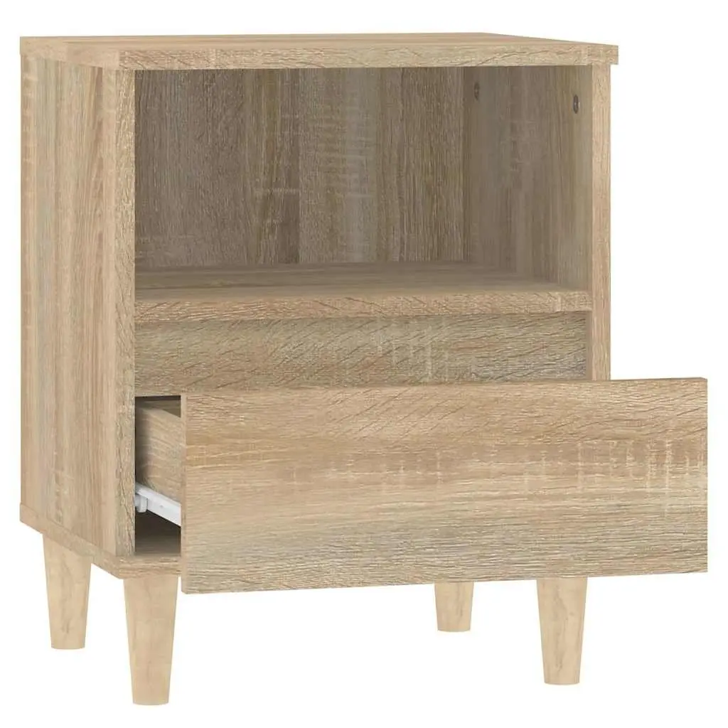Bedside Cabinets 2 pcs Brown 40x35x50 cm Side Table Storage Drawer Compartment