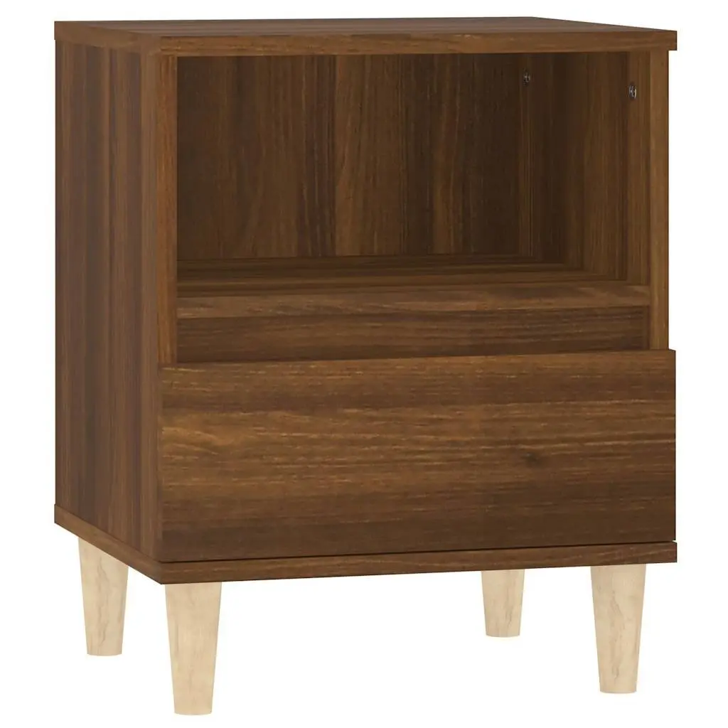 Bedside Cabinet in Brown Oak