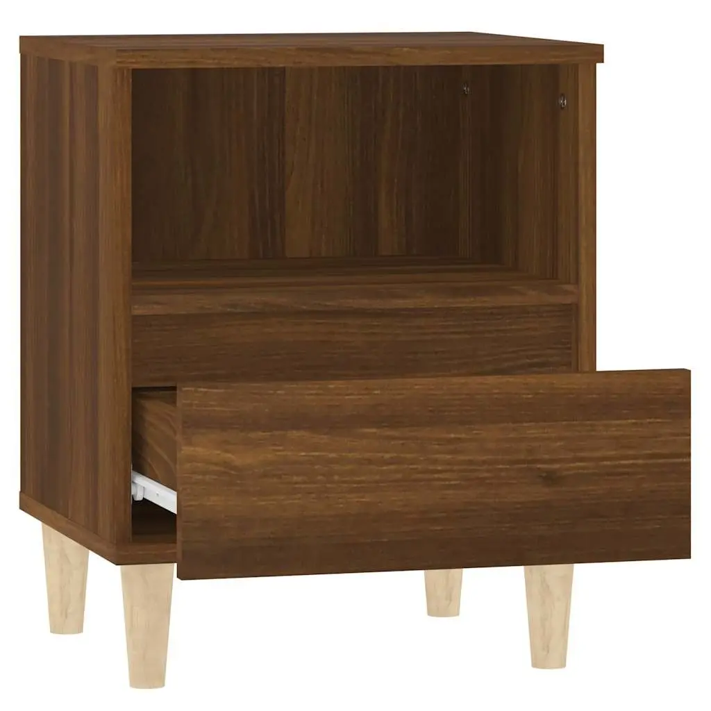 Bedside Cabinet in Brown Oak