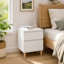Your New White Bedside Nightstand Awaits You