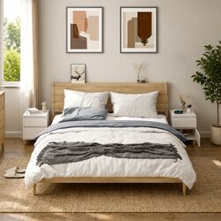 Bedside Cabinets 2 pcs White Storage Nightstand Bedroom Furniture 40x35x50cm