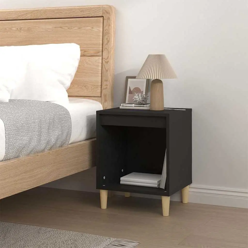 Black Bedside Cabinet