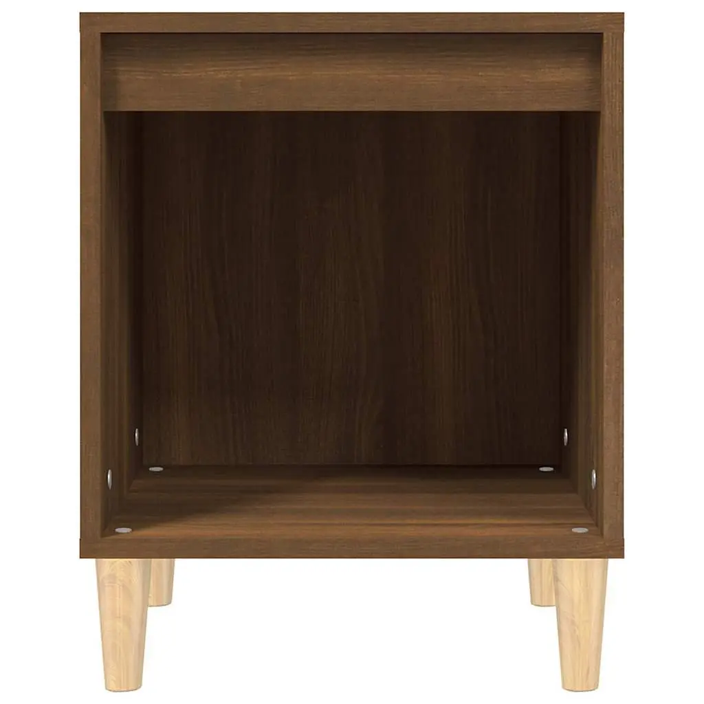 Bedside Cabinet Engineered Wood Brown Oak 40x35x50 cm