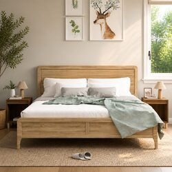 Bedside Cabinets 2 pcs Brown Oak Storage Tables Nightstand Bedroom Furniture