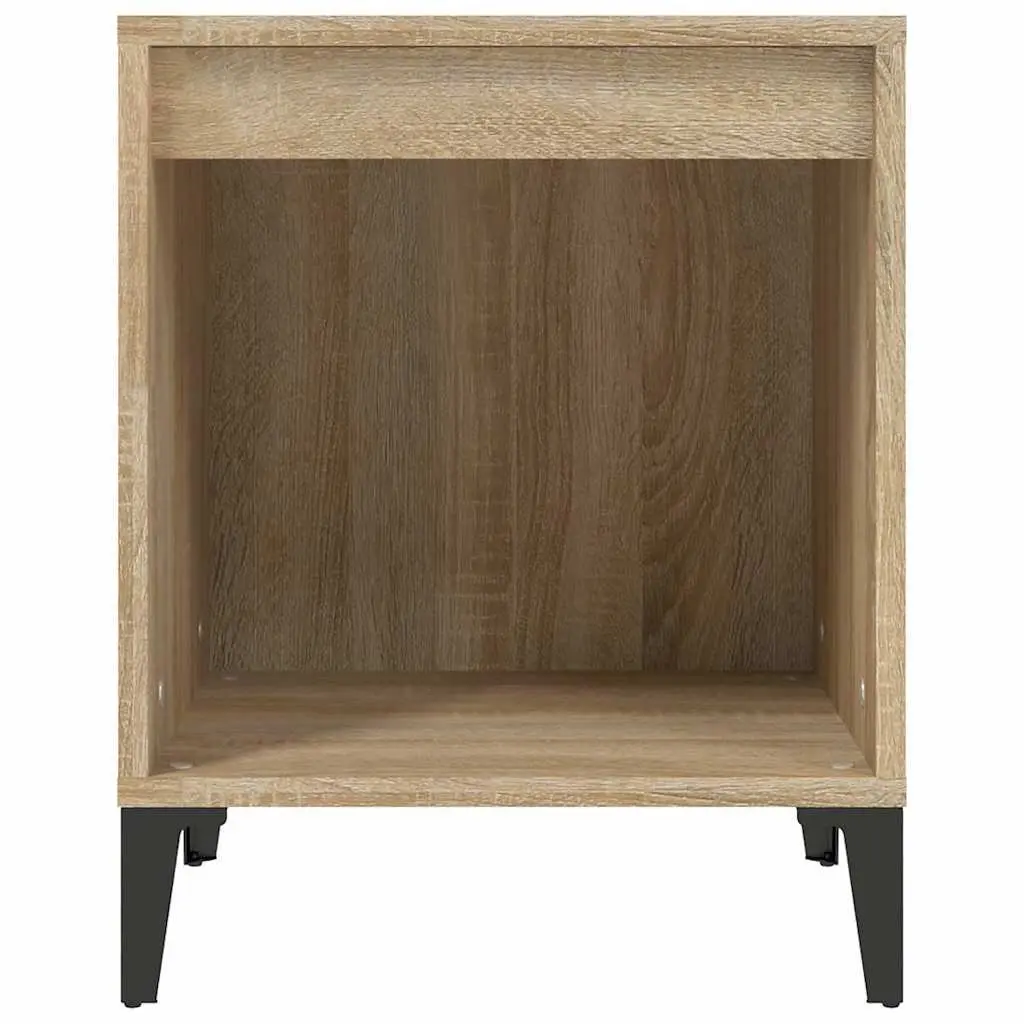 Bedside Cabinets 2 pcs Brown Storage Nightstands Bedroom Furniture Side Tables