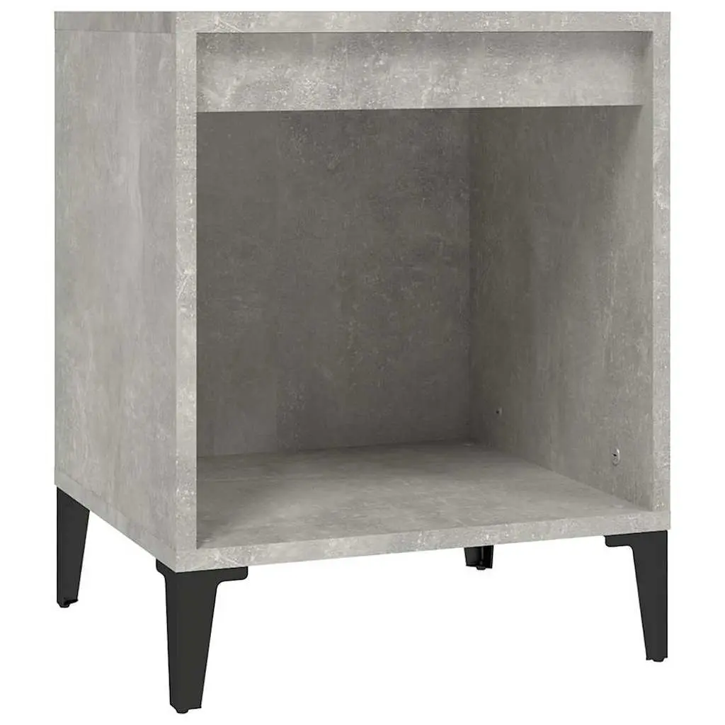 Bedside Cabinet Grey Side Table Nightstand Storage Organiser Bedroom Furniture