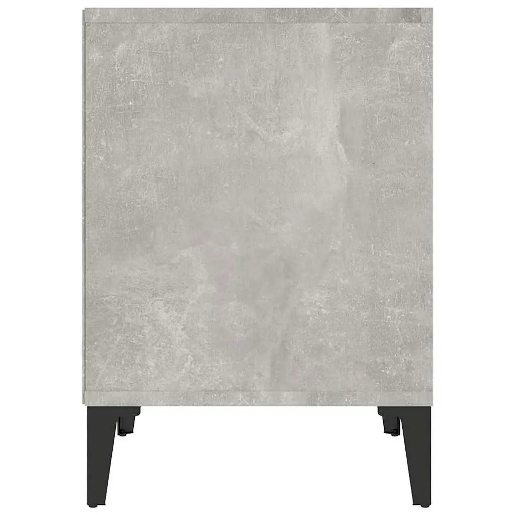 Bedside Cabinet Grey Side Table Nightstand Storage Organiser Bedroom Furniture